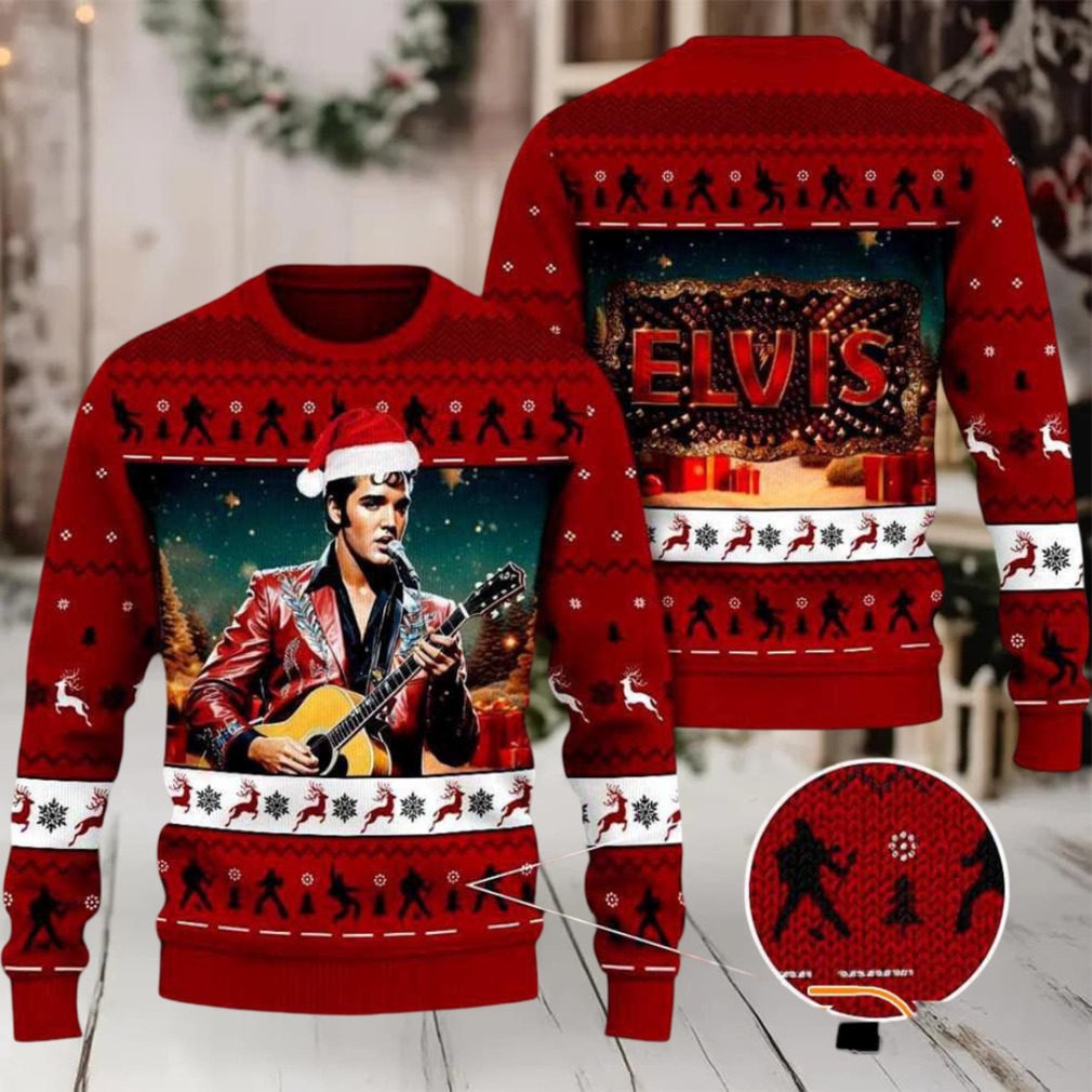Elvis Merry Elvismas Ugly Christmas Sweater Elvis Merry Elvismas Ugly Christmas Sweater