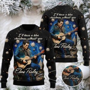 Elvis Presley 3D Ugly Christmas Sweater Nice Christmas Gift For Men And Women
