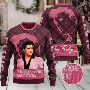Elvis Presley 3D Ugly Sweater Christmas For Fans