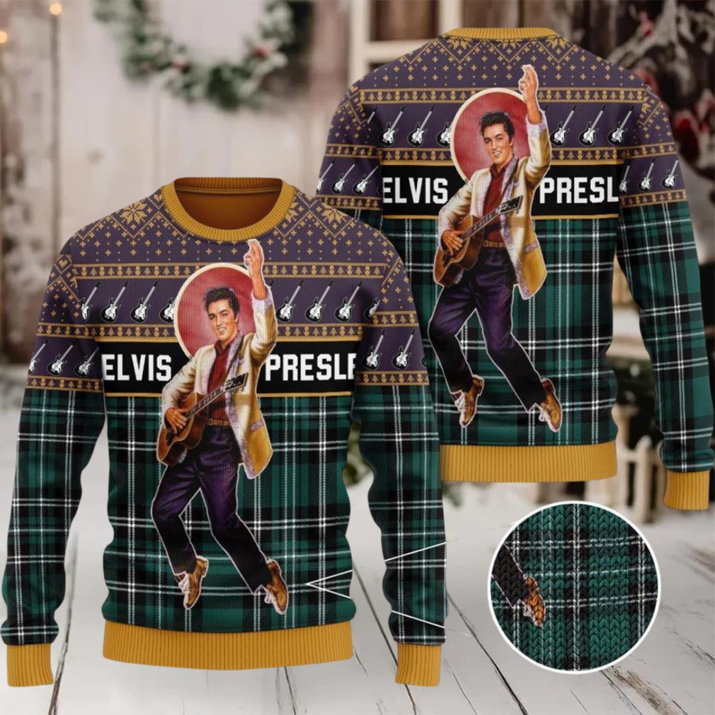 Elvis Presley Belt Buckle Sign With Rhinestone – Ugly Christmas Sweater Elvis Presley Belt Buckle Sign With Rhinestone – Ugly Christmas Sweater