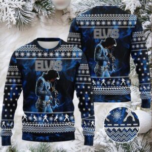 Elvis Presley I’ll Have A Blue Christmas Without You Ugly Sweater