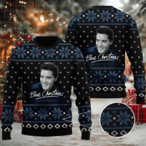 Elvis Presley Ugly Sweater, Elvis Presley All Over Print Sweater