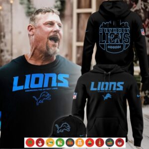 Engineered For Detroit Lions Black Hoodie Shirt