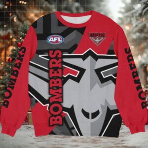 Essendon Bombers AFL Ugly Christmas Sweater