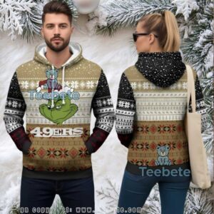San Francisco 49Ers The Grinch Ugly Christmas Style 3D Hoodie