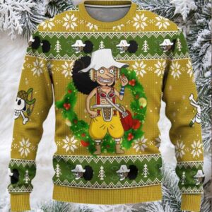 Festive Anime Christmas Sweater – Unique Unisex Holiday Knitwear