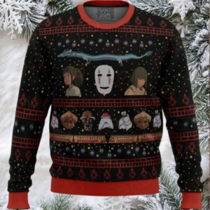 Festive Anime Inspired Sweater – Cozy Unisex Holiday Knitwear