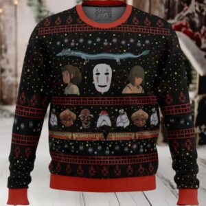 Festive Anime Inspired Sweater – Cozy Unisex Holiday Knitwear