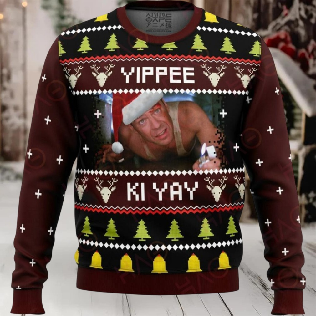 Festive ‘Yippee Ki Yay’ Christmas Sweater – Fun Holiday Apparel Gift Festive ‘Yippee Ki Yay’ Christmas Sweater – Fun Holiday Apparel Gift