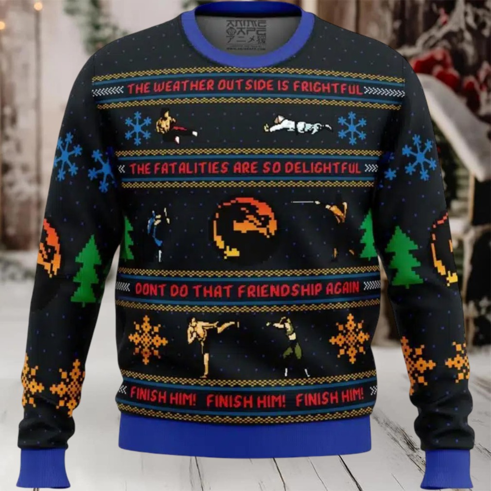 Finish Him! Mortal Kombat Ugly Christmas Sweater Finish Him! Mortal Kombat Ugly Christmas Sweater