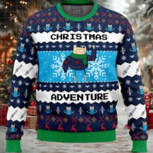Finn Christmas Adventure Time Ugly Christmas Sweater