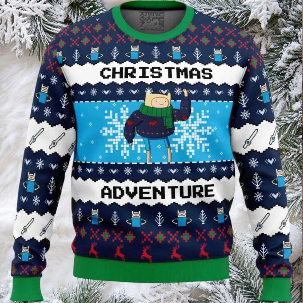 Finn Christmas Adventure Time Ugly Christmas Sweater Finn Christmas Adventure Time Ugly Christmas Sweater