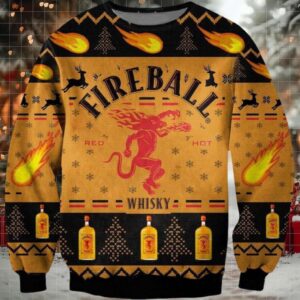 Fireball Whiskey Ugly Sweater