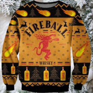 Fireball Whiskey Ugly Sweater