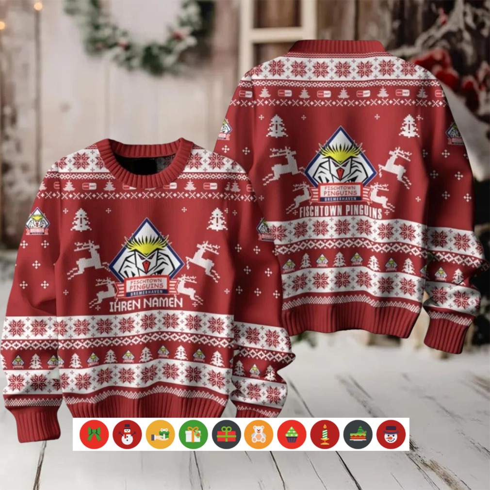 Fischtown Pinguins 2025 Christmas Ugly Sweater Fischtown Pinguins 2025 Christmas Ugly Sweater