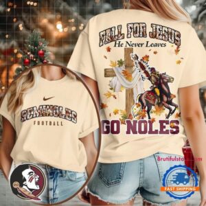 Florida State Seminoles 2025 NCAA Season Fall For Jesus Unisex 3D Shirt