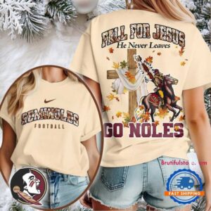 Florida State Seminoles 2025 NCAA Season Fall For Jesus Unisex 3D Shirt