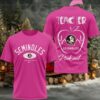 Clemson Tigers 2025 NCAA Teacher Tackle Breast Cancer Unisex 3D Shirt Clemson Tigers 2025 NCAA Teacher Tackle Breast Cancer Unisex 3D Shirt