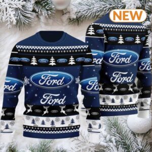 Ford 2024 Christmas Navy Ugly Sweater