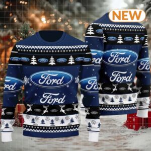 Ford 2024 Christmas Navy Ugly Sweater