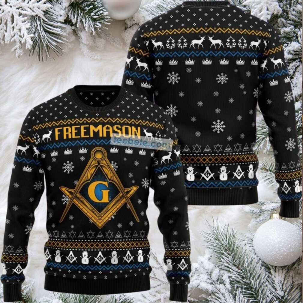 Freemason Snowman Ugly Christmas Sweater Friends Freemason Snowman Ugly Christmas Sweater Friends
