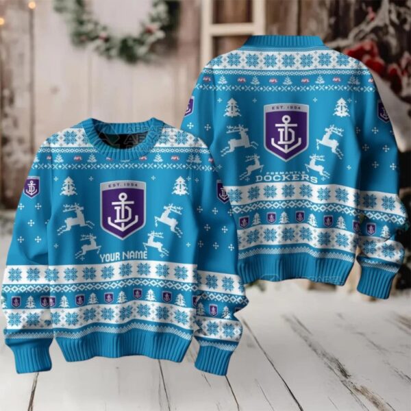 Fremantle FC Custom Ugly Christmas Sweater