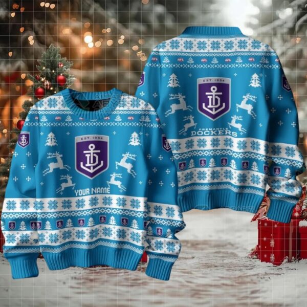 Fremantle FC Custom Ugly Christmas Sweater
