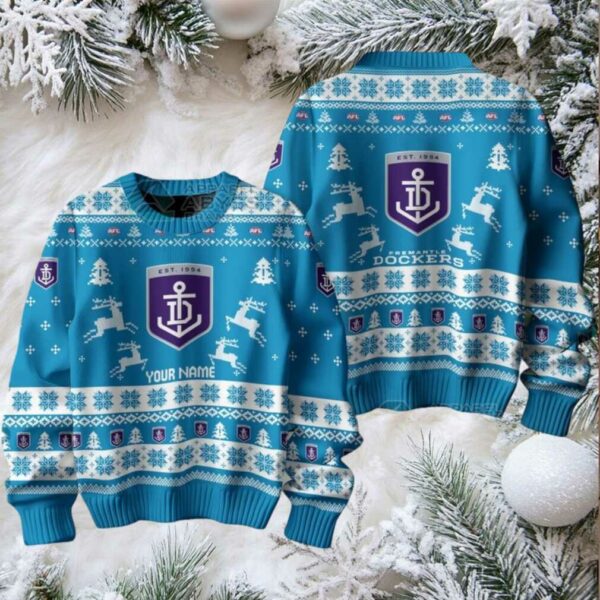 Fremantle FC Custom Ugly Christmas Sweater