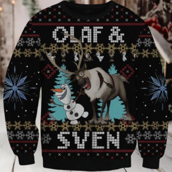 Frozen Olaf Sven 1 Ugly Sweater