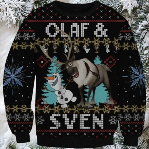 Frozen Olaf Sven 1 Ugly Sweater