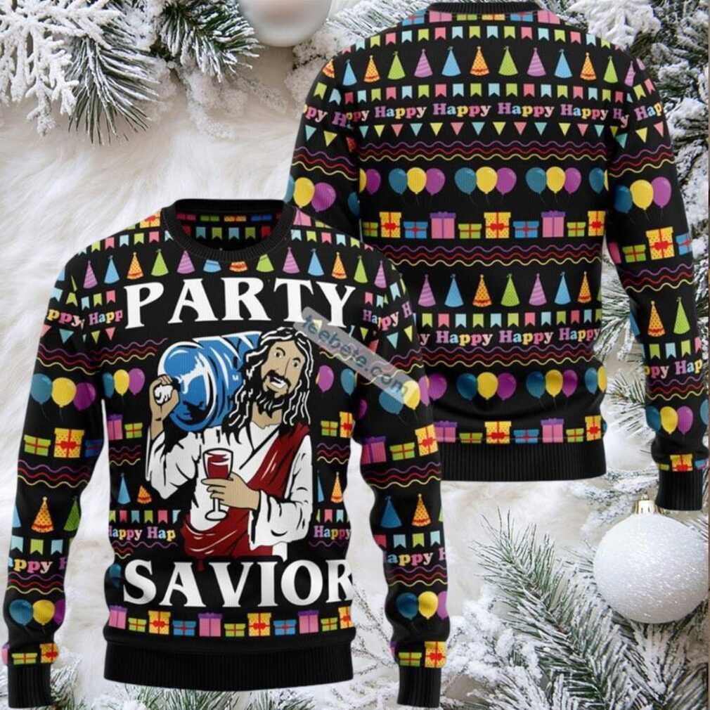Funny Jesuss Party Savior Ugly Christmas Sweater Naughty Funny Jesuss Party Savior Ugly Christmas Sweater Naughty