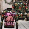 Fishing Gifts Bite Me Xmas Bell Ugly Christmas Sweater Black Fishing Gifts Bite Me Xmas Bell Ugly Christmas Sweater Black