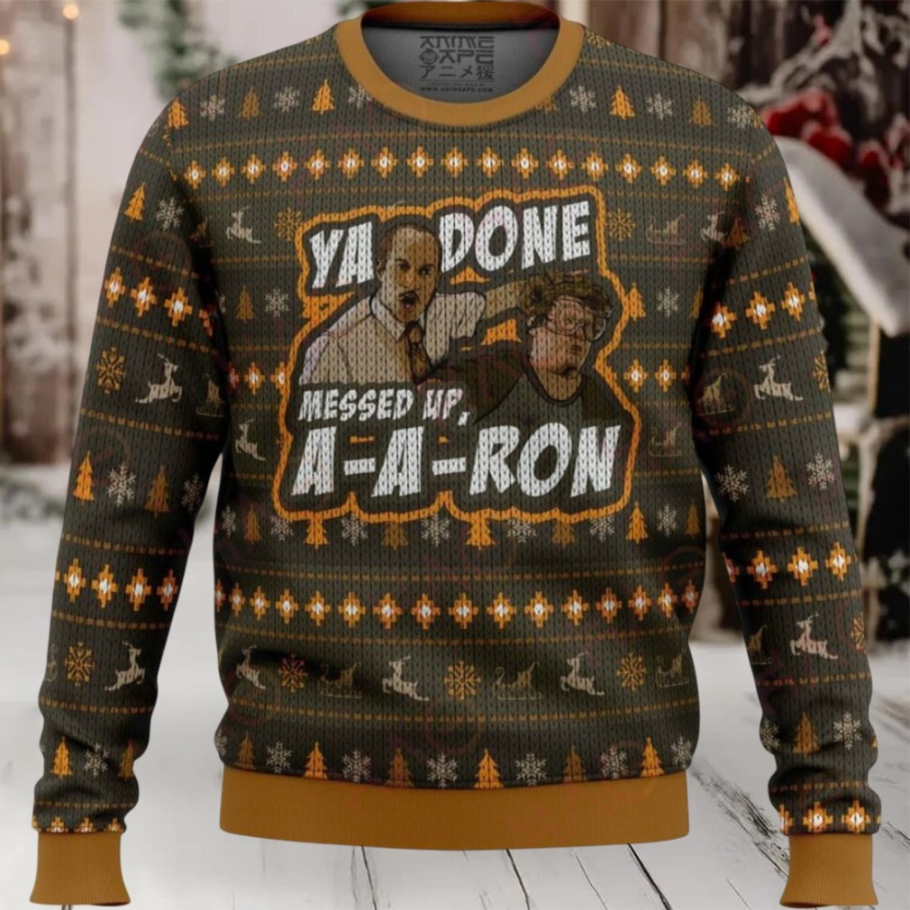 Funny Ya Done Messed Up A A Ron Christmas Sweater – Ugly Holiday Party Knit Pullover Funny Ya Done Messed Up A A Ron Christmas Sweater – Ugly Holiday Party Knit Pullover