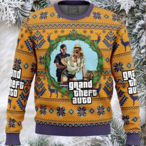 GTA Grand Theft Auto Ugly Christmas Sweater