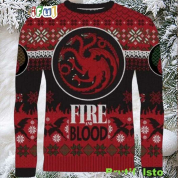 Game Of Thrones Fire Blood Targaryen Christmas Sweater