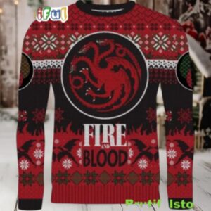 Game Of Thrones Fire Blood Targaryen Christmas Sweater