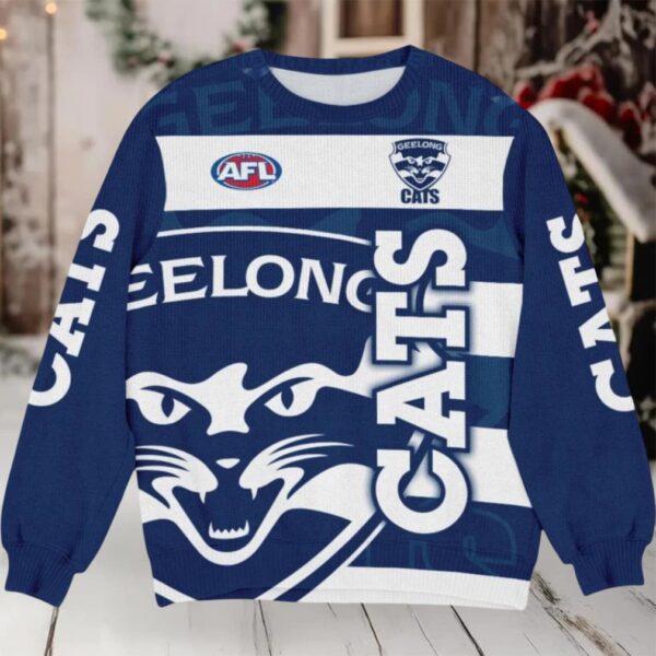 Geelong Cats AFL Ugly Christmas Sweater