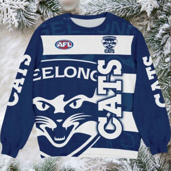 Geelong Cats AFL Ugly Christmas Sweater