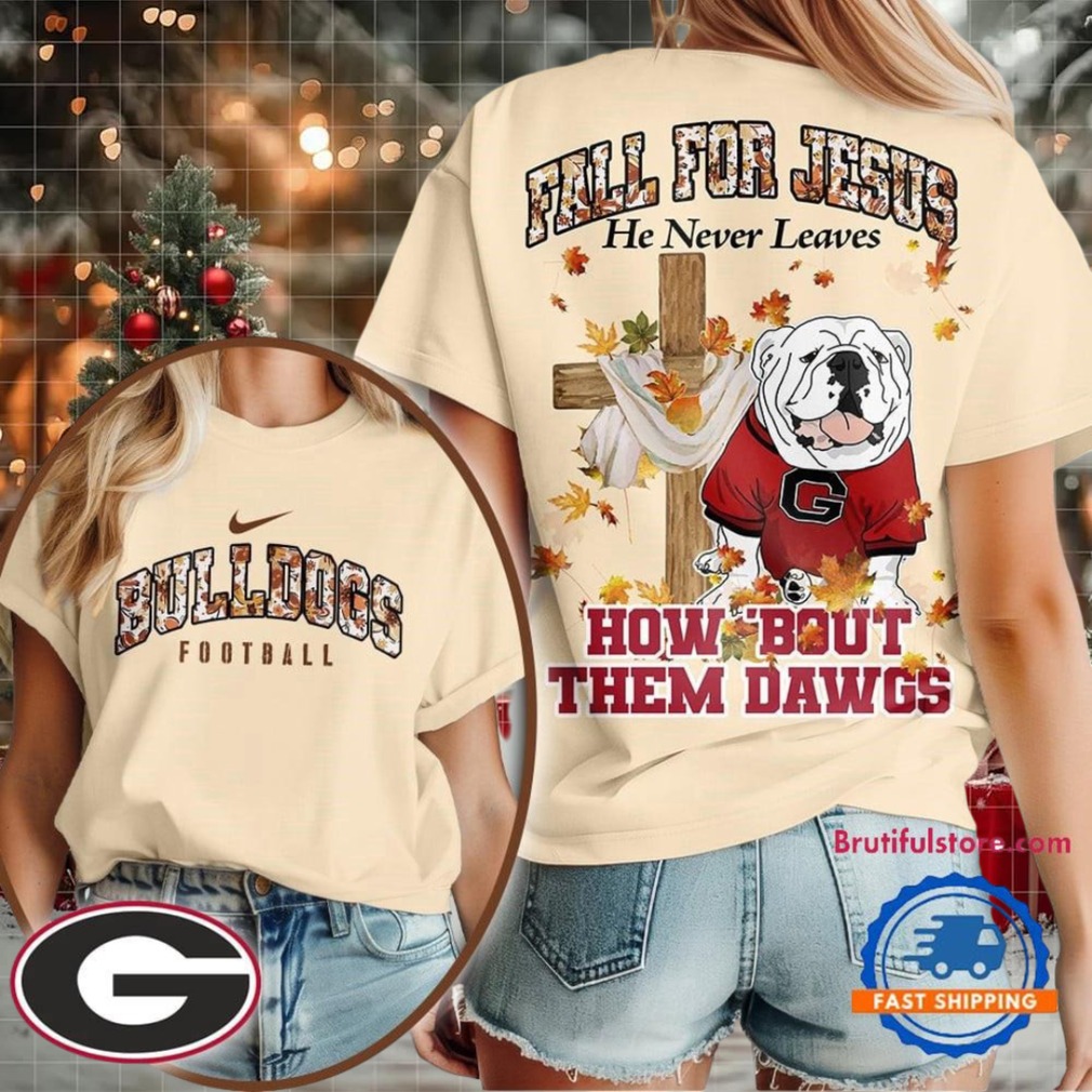 Georgia Bulldogs 2025 NCAA Season Fall For Jesus Unisex 3D Shirt