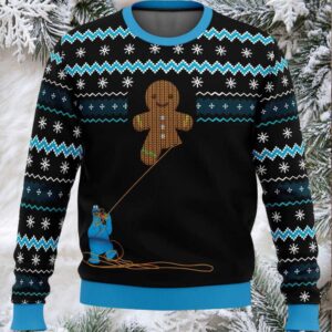 Gingerbread Cookie Monster Ugly Christmas Sweater