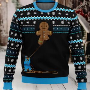 Gingerbread Cookie Monster Ugly Christmas Sweater