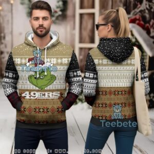 San Francisco 49Ers The Grinch Ugly Christmas Style 3D Hoodie San Francisco 49Ers The Grinch Ugly Christmas Style 3D Hoodie