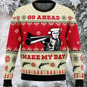Go Ahead Make My Day Dirty Harry Ugly Christmas Sweater