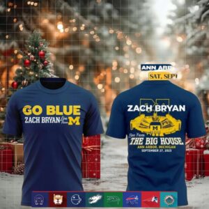 Go Blue Zach Bryan x Michigan Wolverines The Big House shirt