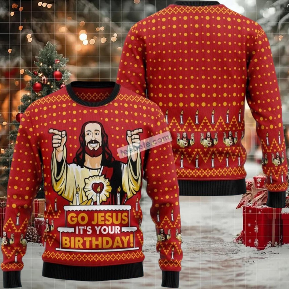 Go Jessus Its Your Birthday Ugly Christmas Sweater Funny
