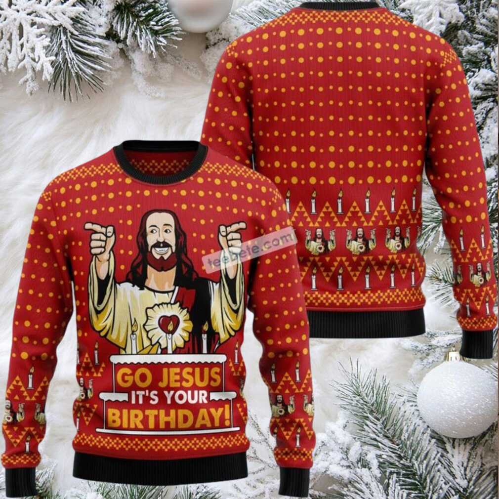 Go Jessus Its Your Birthday Ugly Christmas Sweater Funny Go Jessus Its Your Birthday Ugly Christmas Sweater Funny