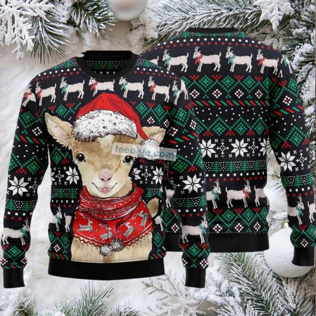 Goat Farm Claus Hat Ugly Christmas Sweater Best Sweatshirts Goat Farm Claus Hat Ugly Christmas Sweater Best Sweatshirts