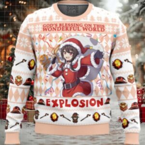 God’s Blessing on this Wonderful World Explosion KonoSuba Ugly Christmas Sweater