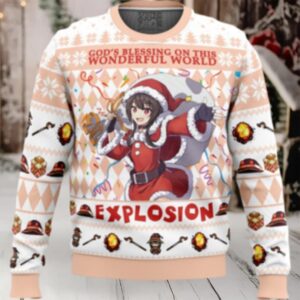 God’s Blessing on this Wonderful World Explosion KonoSuba Ugly Christmas Sweater