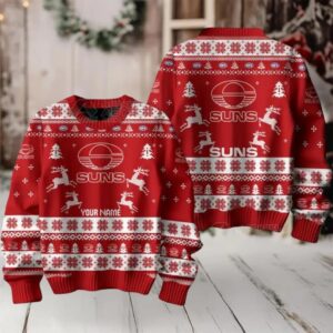 Gold Coast Suns Custom Ugly Christmas Sweater
